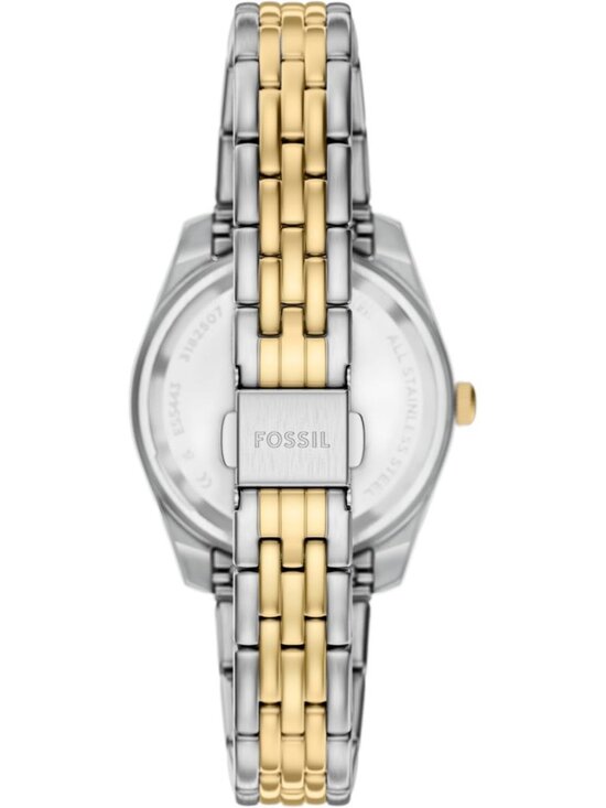 Women\'s Two Tone/Blue Gold Scarlett Quartz Stainless Steel Bracelet Wrist Watch main image 4